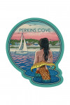 Perkins Cove, Maine - Mermaid & Beach - Contour - Lantern Press Artwork