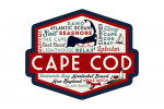 Cape Cod, Massachusetts - Dennis Port - Typography & Icons - Contour