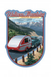 Joseph, Oregon - Wallowa Mountains - Retro Camper - Contour - Lantern Press Artwork