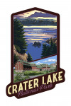Crater Lake National Park, Oregon - Lake Scene & Lodge - Contour