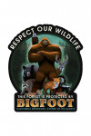 California Redwoods - Avenue of the Giants - Respect Our Wildlife - Bigfoot - Contour