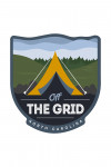 North Carolina - Off the Grid (Tent) - Vector Style - Rounded Hills - Contour - Lantern Press Artwork